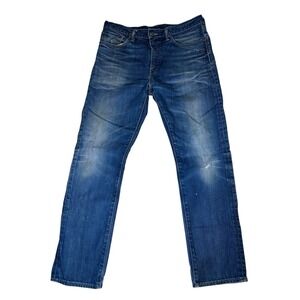 LEVI'S 508 DENIM BLUE JEANS MEN'S 36x32 MEDIUM WASH STRAIGHT LEG WORKWEAR